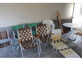 Grouping Of Outdoor Including Furniture, Table, Chairs, Umbrella Etc.