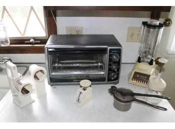 Collection Of Kitchen Appliances Including Toaster, Blender, Etc.
