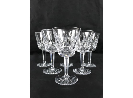 Set Of Six Waterford Wine Glasses