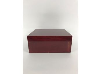 Lacquered Wood Storage Box