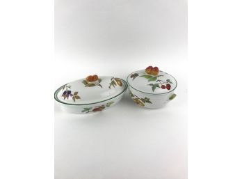 Royal Worcester Evesham Vale Covered Casserole Dishes