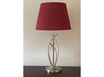 Cheyenne Silver Tone Metal Table Lamp