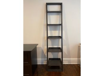 5- Shelf Ladder Bookcase, Black