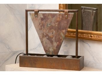 Copper & Slate Table Top Fountain