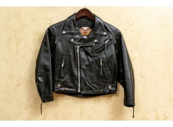 Adorable Black Leather Children’s Size 10 Harley Davidson Jacket
