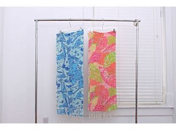 Two Lilly Pulitzer Murfee Printed Scarves