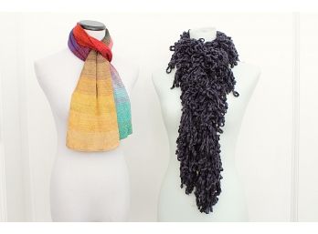 Two Chenille Scarves