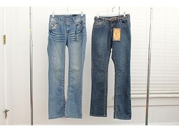 NEW  Roz & Ali And Vanilla Star Boot Cut Jeans, Size 4