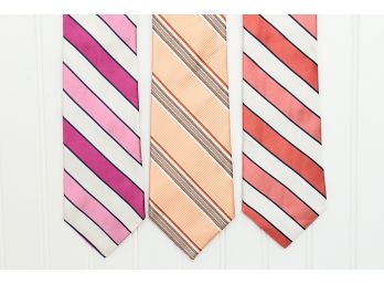 Three Striped Silk Ties - Alex Canon (Rowayton, CT) & Metropolitan View