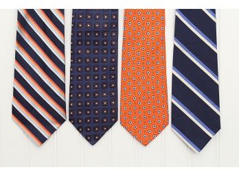 Four Silk Ties - Ralph Lauren Polo, Nautica & Boss