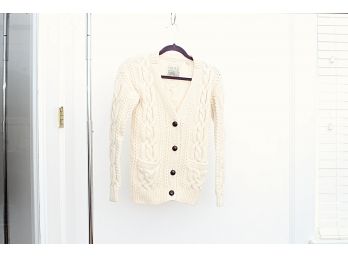 Jack Wills Ladies Button Down Cable Knit Sweater - Size 4