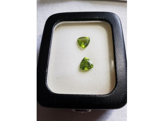 Two 1.75 Carat Peridot Loose Gemstones