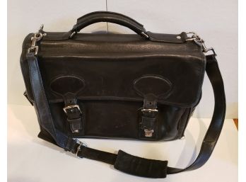 Coach Company, Black Leather Men's Messenger Bag