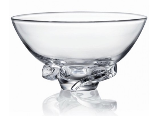 Signed Steuben Spiral Art Glass Bowl (RETAIL $700)