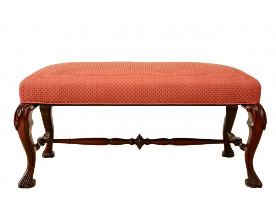 Upholstered Bench With Wooden Legs