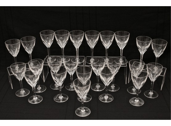 Set Of 24 Gevaert TCPL Clear By Val St Lambert Water Goblet Glasses
