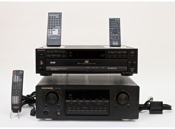 Marantz Model SR4021 And Sony Compact Disc Player