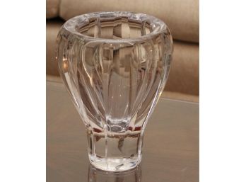 Signed Kosta Boda Crystal Art Glass Vase
