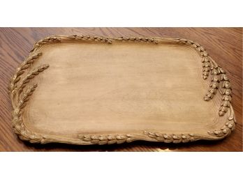 Vintage 1940s Syroco Wood Composite Wood Tray