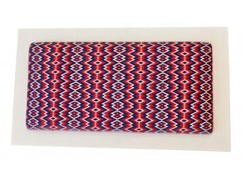 Needlepoint Bench Framed Textile Art