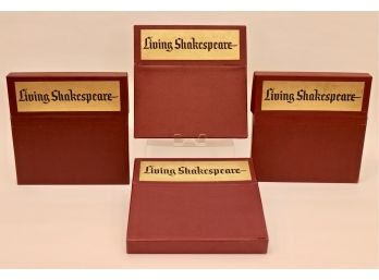 Set Of 4 Vintage Living Shakespeare Vinyl Collectibles