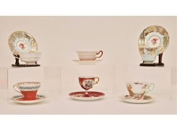 Set Of 6 Collectible Teacups & Saucers (Retail Value About $200)