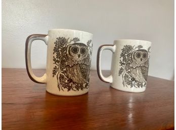 Set Of 2 Owl Otagiri Mugs