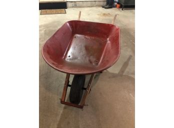 True Temper USA Red Wheelbarrow Clean And Ready To Work