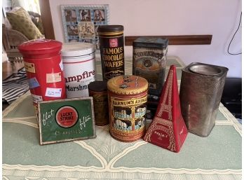 Collection Of Vintage Tins