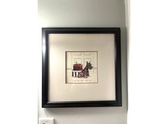 Original Signed & Framed Scottie Art