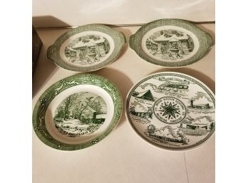 Lot Of 4 Vintage Plates