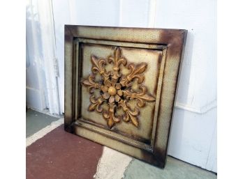 Vintage Metal Decorative Panel