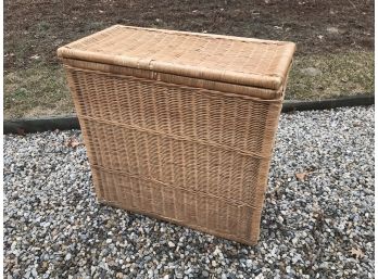 Wicker Clothes Hamper - Divided