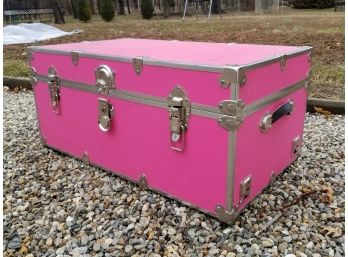 Bright Pink Travel Trunk