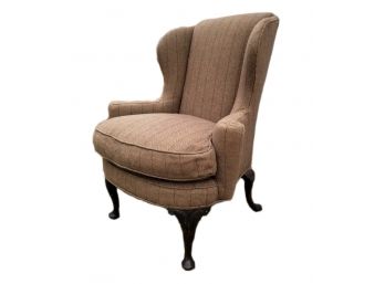 Vintage Wing Chair In Cashmere Upholstery