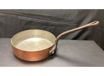 An  J. Jacquotot Antique French Copper Professional Saute Pan