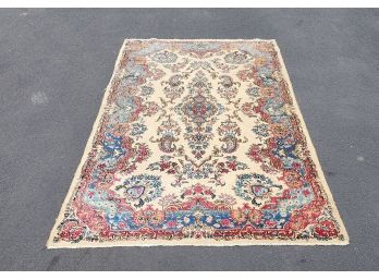 Antique Hand Made Tan Persian Carpet Rug