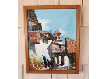 Original Oil On Canvas Framed Painting ~ Peruvian ~ Unsigned.