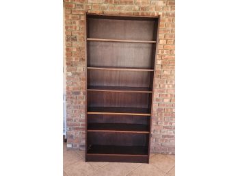 Post Mid Century Danish Modern Rosewood 79' Bookcase, 1970s ~ 3/4