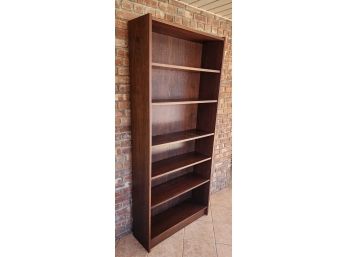 Post Mid Century Danish Modern Rosewood 79' Bookcase, 1970s ~ 2/4