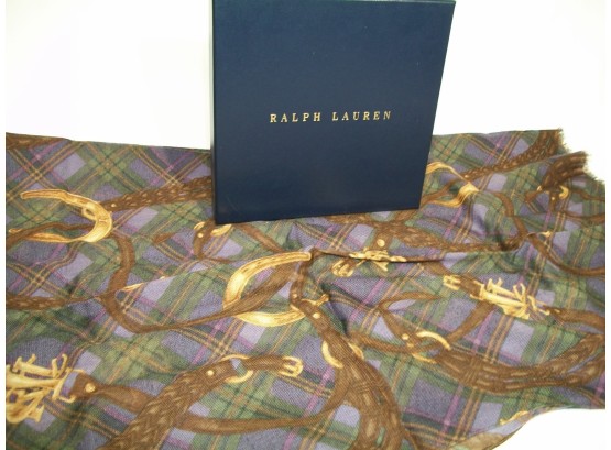 Fabulous BRAND NEW Ralph Lauren Scarf W/ Box - 100% Wool Scarf ($289 Retail)