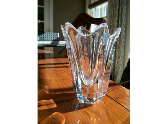 Classic Orrefors Sweden Crystal Vase - Very Pretty- Mint Condition