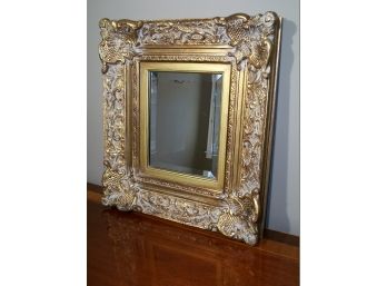 Striking Gold Framed Mirror Frame Beveled Glass - Louis XIV Style