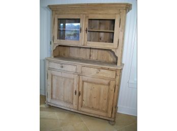 Stunning Antique English Pine Cupboard  (Paid  $3,895 At Yellow Monkey Antiques)