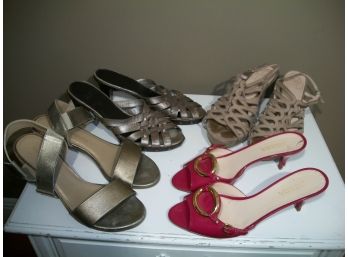 Six Pairs Of Womens Shoes - 39-1/2 - US 9 - Prada, Stuart Weitzman, Chloe