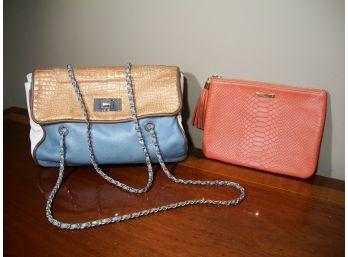 Lot Of Two Authentic Designer Handbags - Gigi NY & Elie Tahari