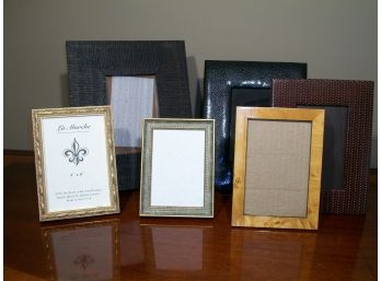 Group Of 6 Decorative Photo Frames - Nice Assortment - 1 Neiman Marcus - (Group A)