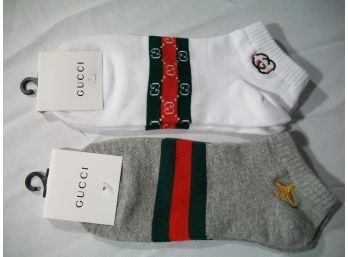 Two Pairs Of Gucci STYLE Socks - High Quality