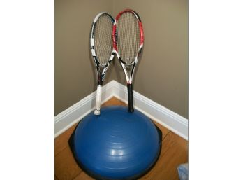 Sports Lot - Balance Trainer & Two Tennis Racquets - (Babolat & Wilson)