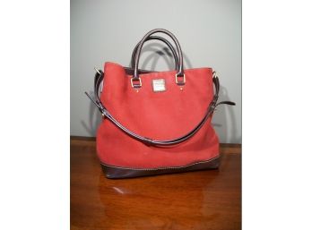 Stunning 100%  Authentic Dooney & Burke Red Leather Handbag ($385 Retail)